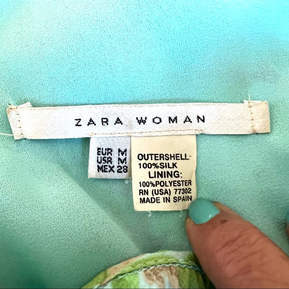 ZARA SILK CHIFFON TOP - Picture 10 of 10